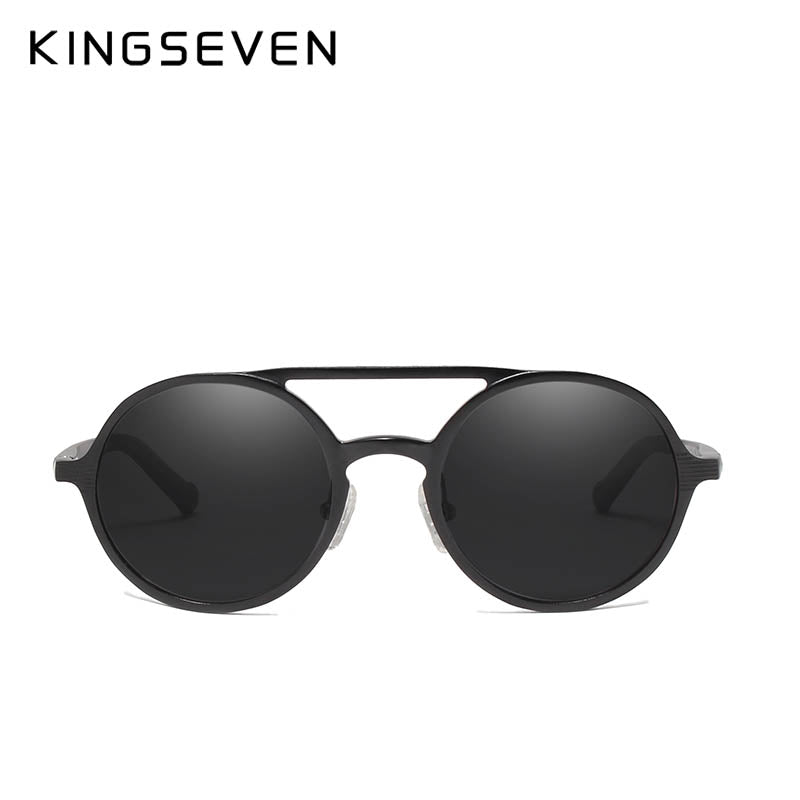KINGSEVEN Aluminum Men's Round Sunglasses Polarized